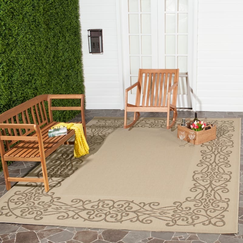 SAFAVIEH Courtyard Marylou Waterproof Patio Backyard Rug