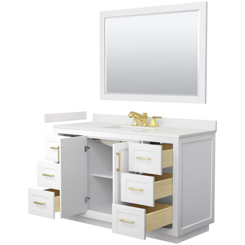 Wyndham Collection WCF292954S-QTZ-US3M46 Miranda 54" Free Standing