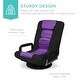 preview thumbnail 6 of 5, Swivel Gaming Chair 360 Degree Multipurpose Floor Chair Rocker w/Lumbar Support, Armrest Handles, Adjustable Backrest
