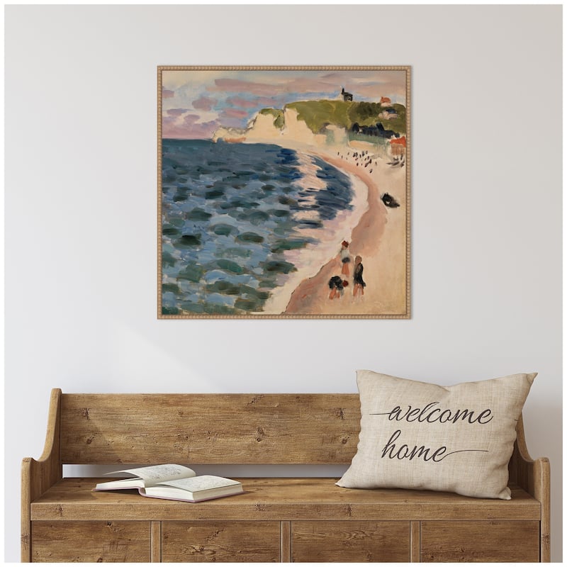 Kate and Laurel High Tide Pleine Mer 1920 Henri Mattise by Nostalgia Prints Framed Canvas Wall Art Print