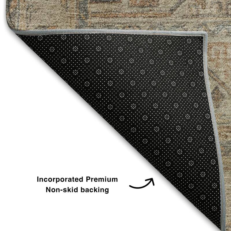 Premium Washable Super Soft Traditional Medallions Mayfield Rug