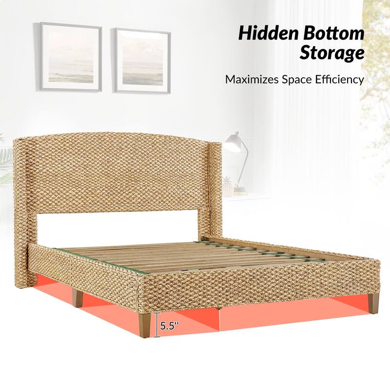 Ludwig Traditional Standard Bed with Wingback Design by HULALA HOME