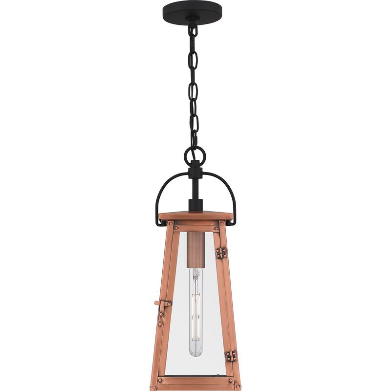 Carolina 1-Light Aged Copper Outdoor Hanging Lantern