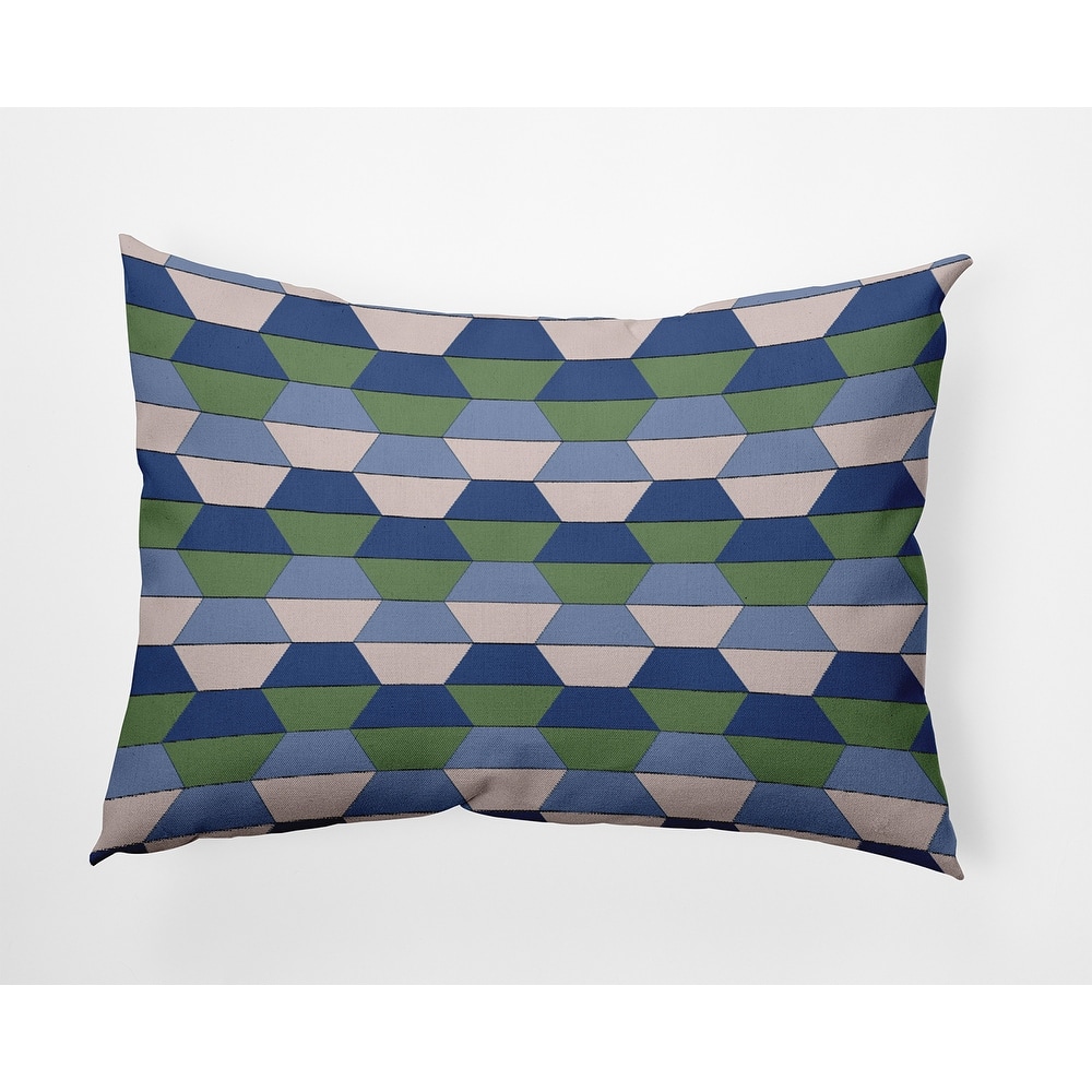 Hex Pattern Indoor/Outdoor Throw Pillow
