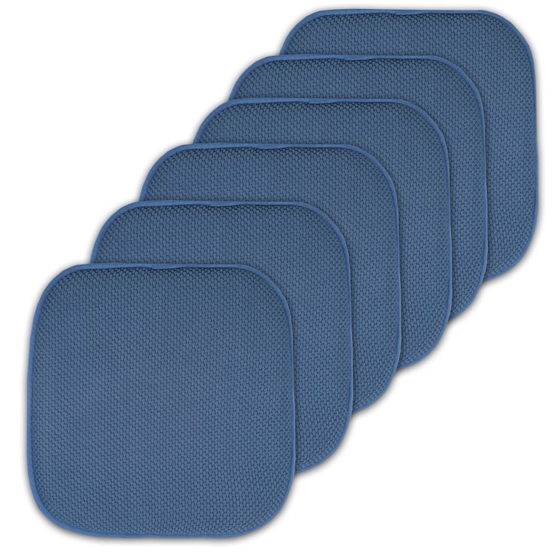 16-in. Square Non-slip Memory Foam Seat Cushions (2 OR 4)