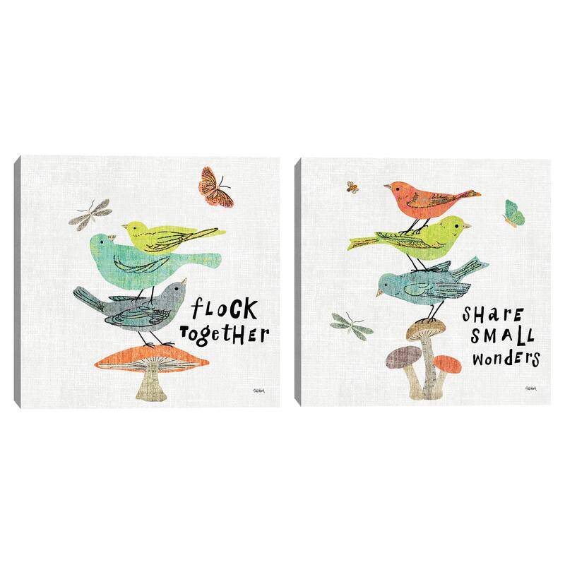 Wild Wings II -III Canvas Art Prints