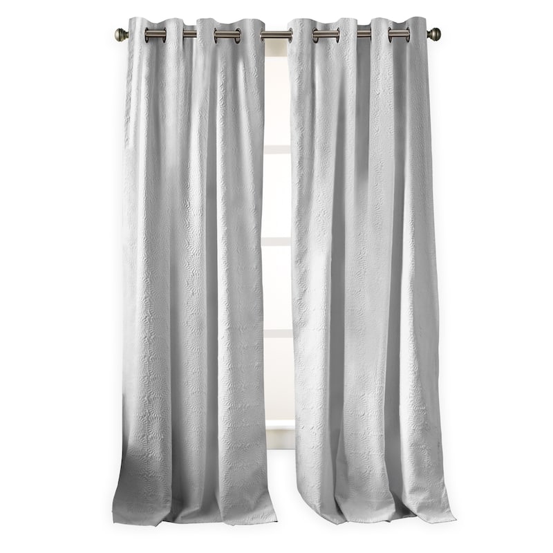 DKNY Chrysanthemum Floral Single Curtain Panel