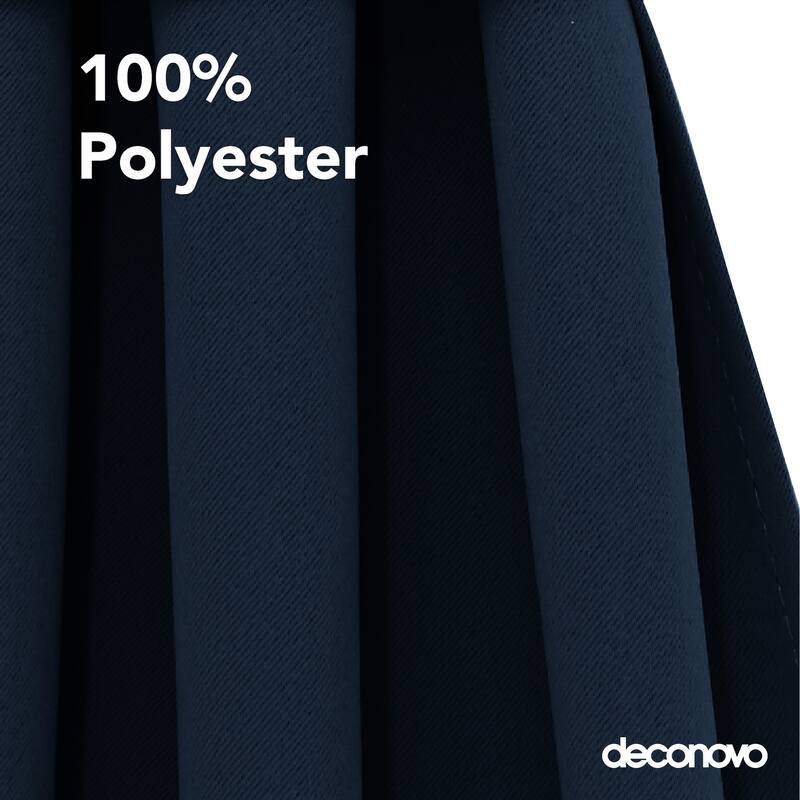 Deconovo French Door Curtain with Rod Pocket and Tieback 1 Panel
