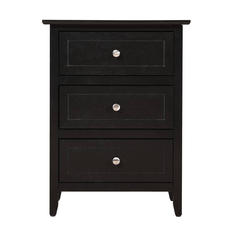 Nightstand with Extra Durability - Real Wood Veneers and Dove Tailed Drawers