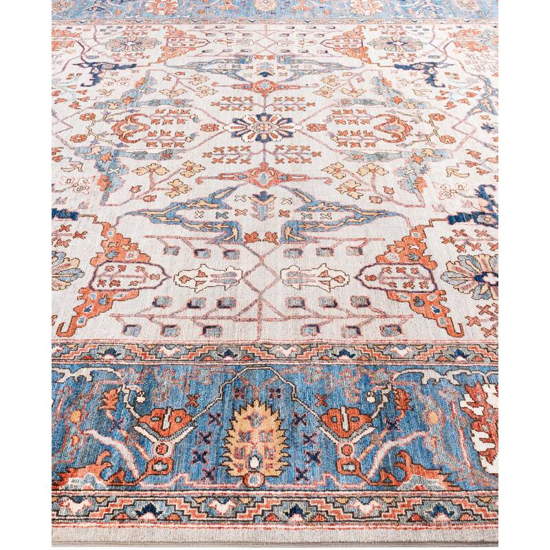 Serapi One-of-a-Kind Hand-Knotted Area Rug - Gray - 8' 11" x 12' 0"