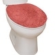 preview thumbnail 18 of 189, Home Weavers Waterford Collection Cotton Toilet Lid Rug | Elastic Fit | Fit Most Standard Toilet Lid | 18"x18"