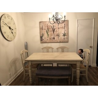 Grain Wood Furniture Valerie 63-inch Solid Wood Dining Table