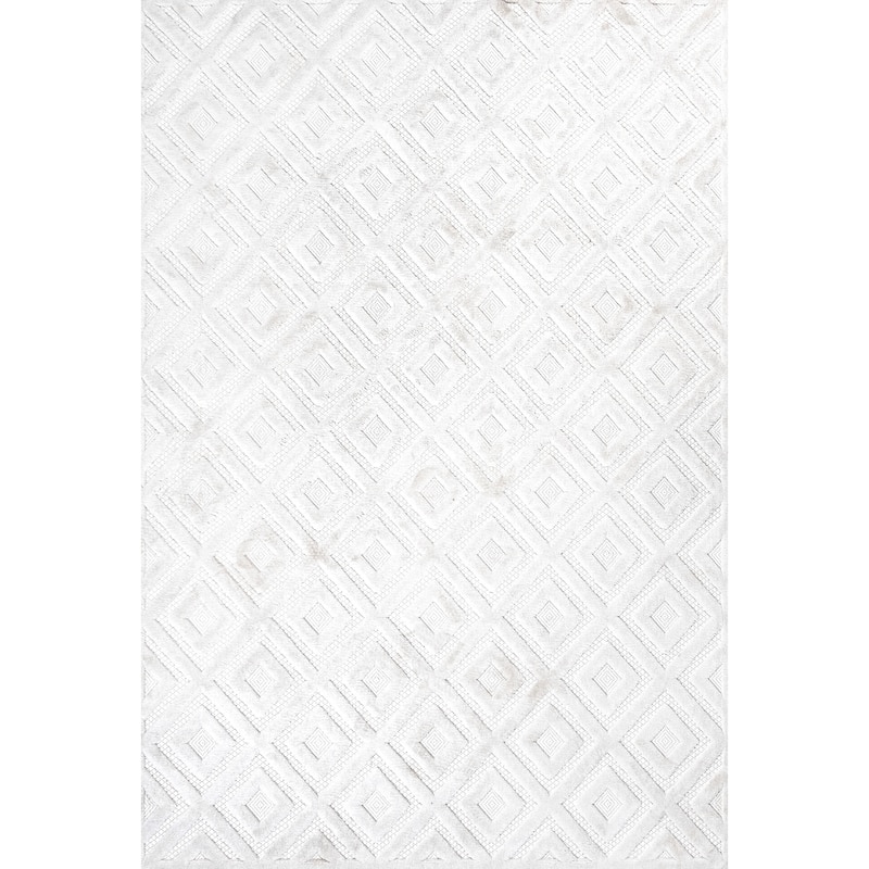 JONATHAN Y Ankara Neutral Diamond Trellis Indoor/Outdoor Area Rug - 3 X 5 - Ivory