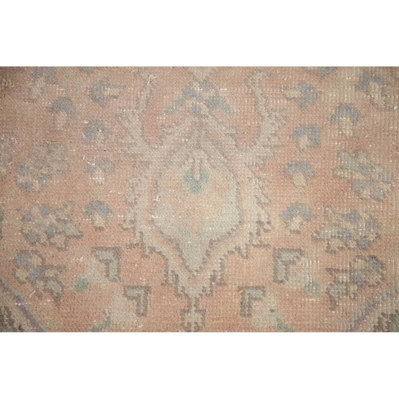 Hand Knotted Oriental 100% Wool Carpet Traditional Floral Pink Tabriz Area Rug - 4' 7'' X 3' 1''
