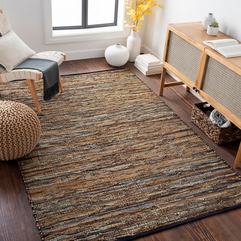 Livabliss Fuller Hand Woven Area Rug - 2' x 3' - 2' x 3' - Brown/Grey