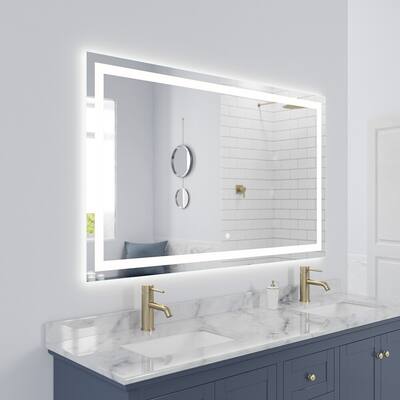 Luxaar Lumina LED Lighted Vanity Mirror with Built-In Dimmer and Anti-Fog Feature. - 60x36
