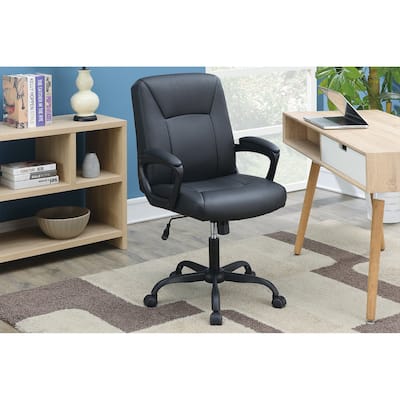 Relax Cushioned Adjustable Office Chair with Upholstered Seat and Back ,Comfort for Home & Desk