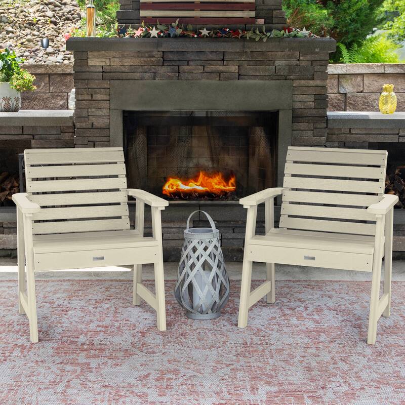 HIGHWOOD Weatherly Garden Chairs Set of Two