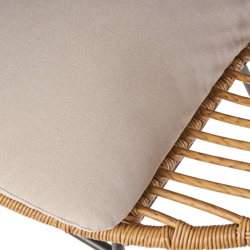 San Antonio Indoor Woven Faux Rattan Chairs with Cushions (Set of 2) by Christopher Knight Home