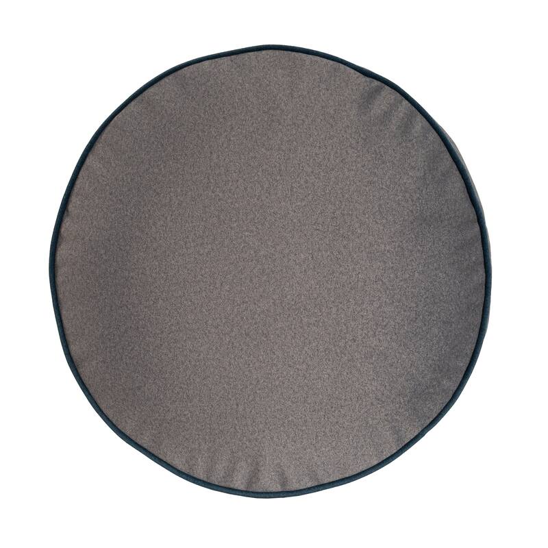 Qiviut Gray Tall Pouf