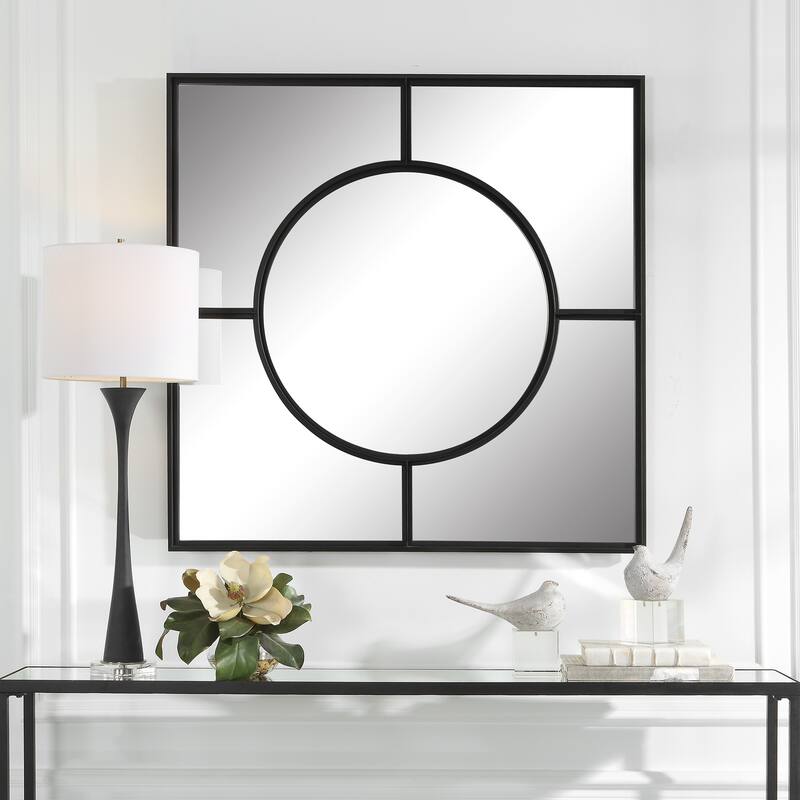 Uttermost Spurgeon Square Window Mirror - 39"W X 39"H X 2"D