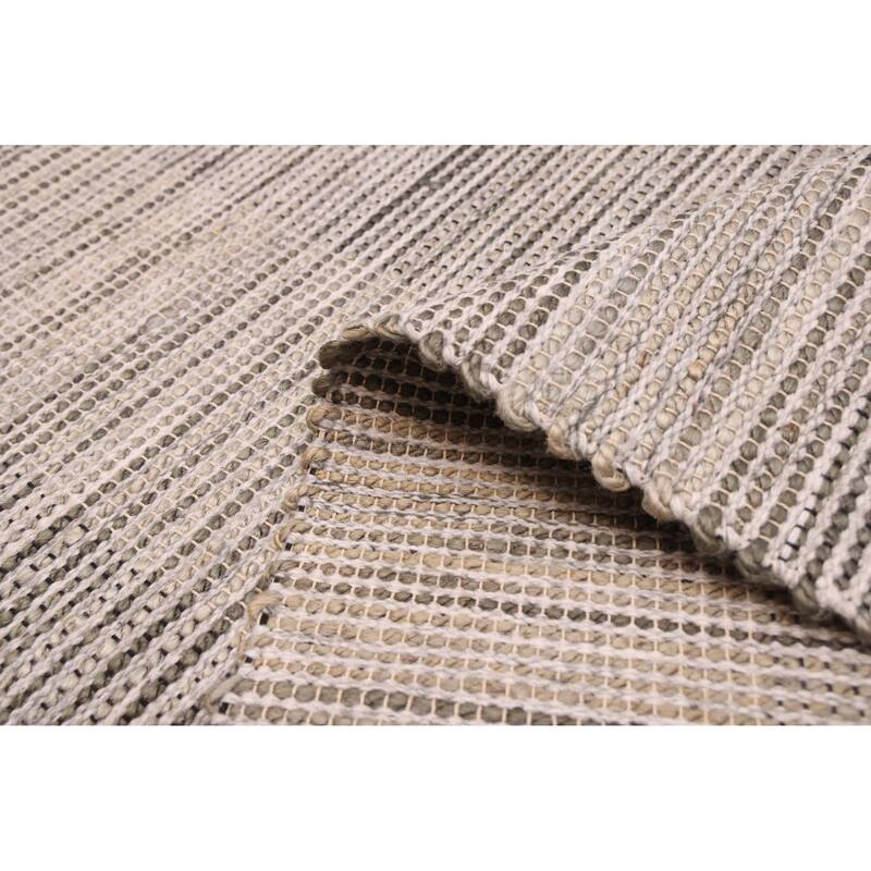 ECARPETGALLERY Braid weave Sienna Grey Rug - 5'3 x 7'6