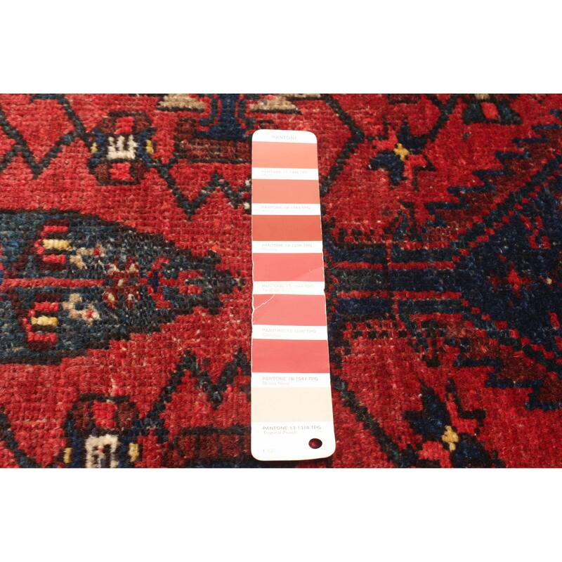 ECARPETGALLERY Hand-knotted Konya Anatolian Red Wool Rug - 3'1 x 6'4