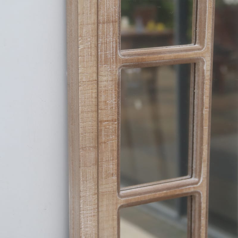 36" Antique Oval Windowpane Mirror
