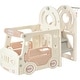 preview thumbnail 4 of 4, Toddler Slide Swing Set With Bus Play Structure Freestanding - 1