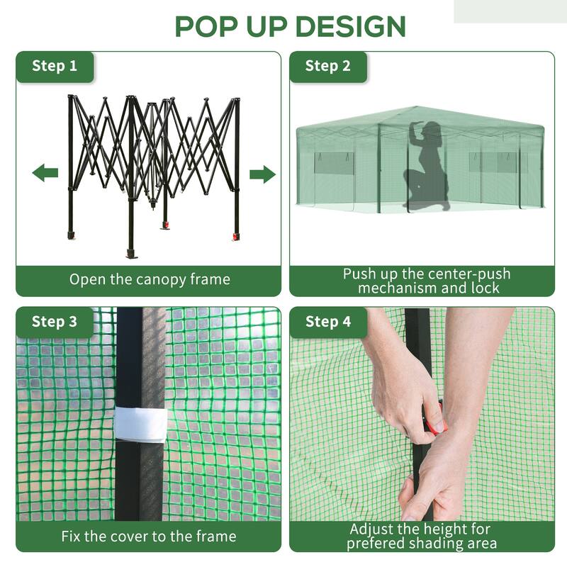 Portable Pop Up Walk-in Hot House