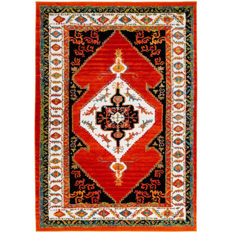SAFAVIEH Vintage Hamadan Friedchen Rug - 4' x 6' - Orange/Ivory