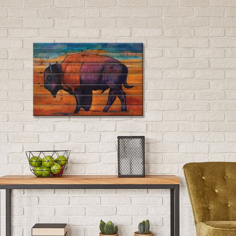 High Plains Drifter Print On Wood by Johnathan Harris - Multi-Color