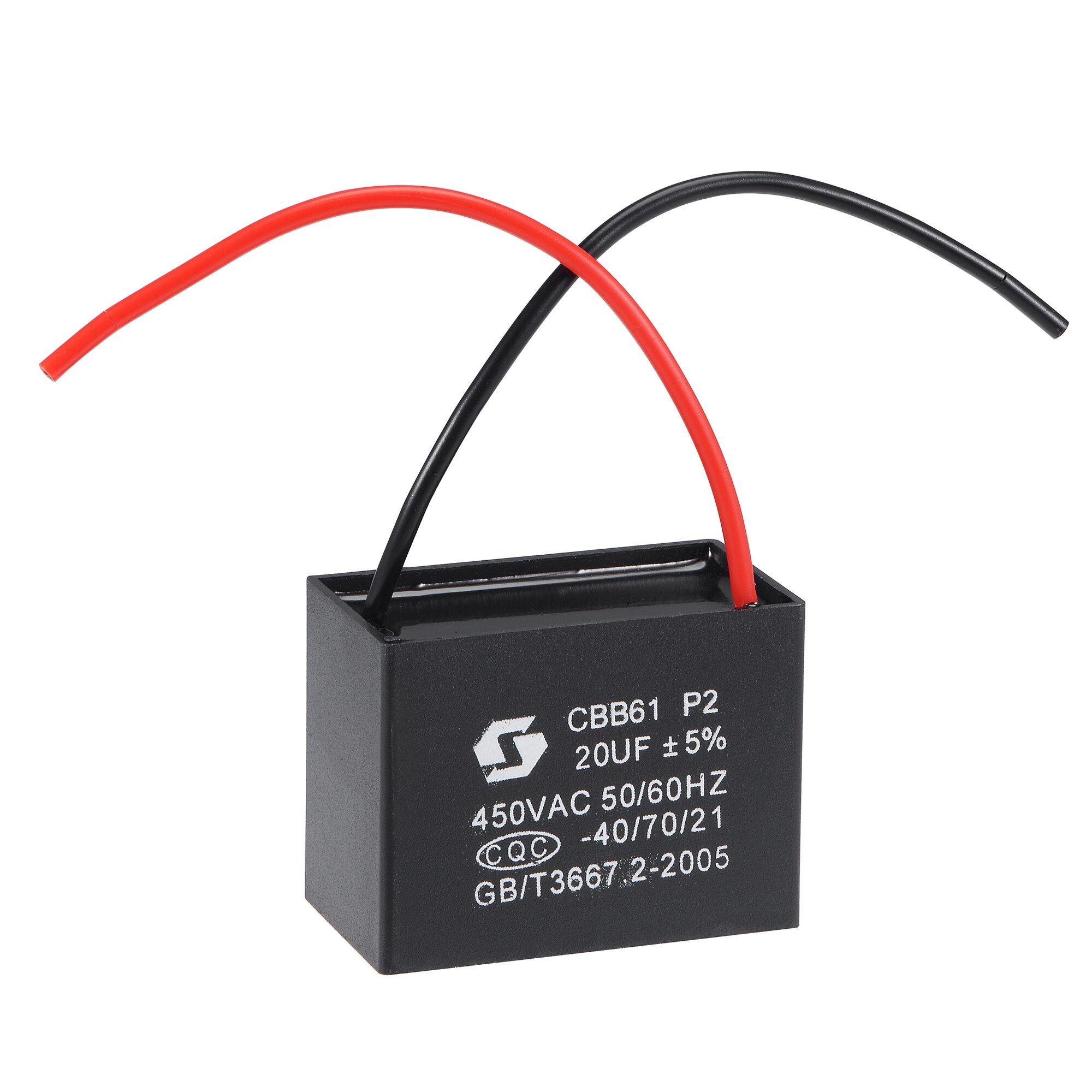 Fan Motor Running Capacitor YOKIVE 2-Pack Ceiling Fan Capacitor CBB61 -  30uF 250V AC Replacement For Fans, Pumps \u0026 Motors 2-wire Capacitor 250V, image size:2000x2000