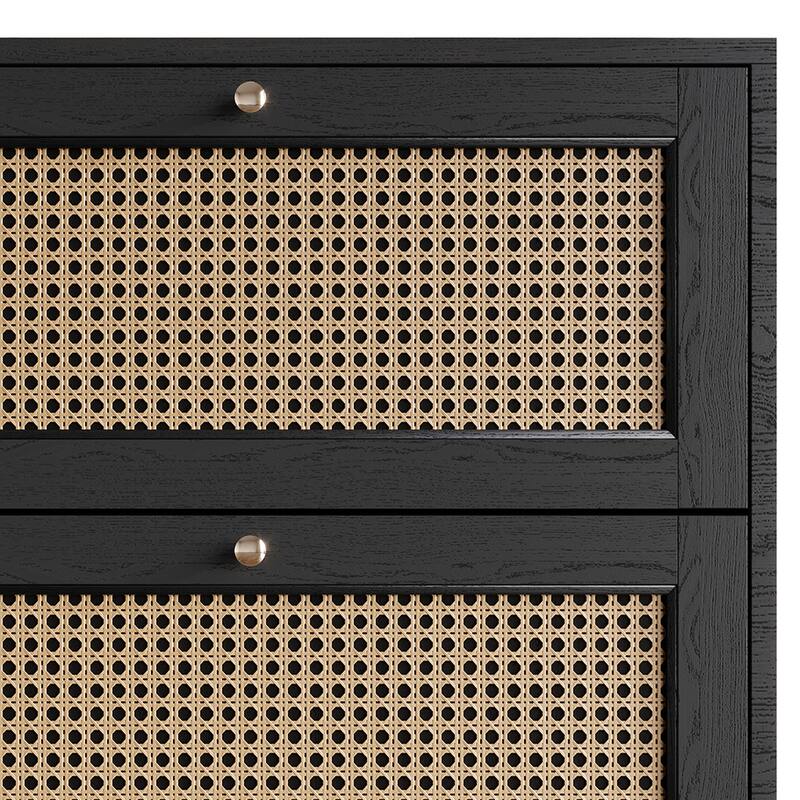 CraftPorch Mid-Century Modern Black Nightstand