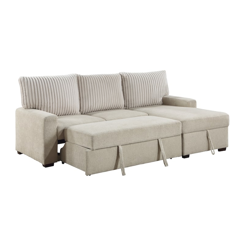 Liatris 2-Piece Sectional Sofa with Pull-out Bed and Right Chaise