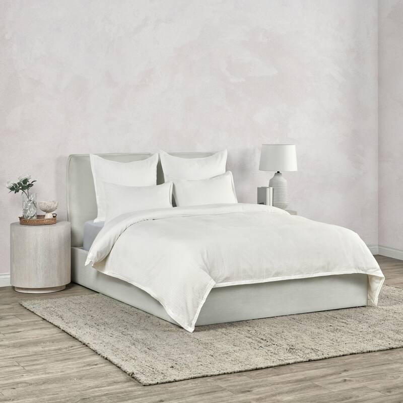 Villa by Classic Home Karina 100 Cotton White Duvet Bed Bath & Beyond 40690010