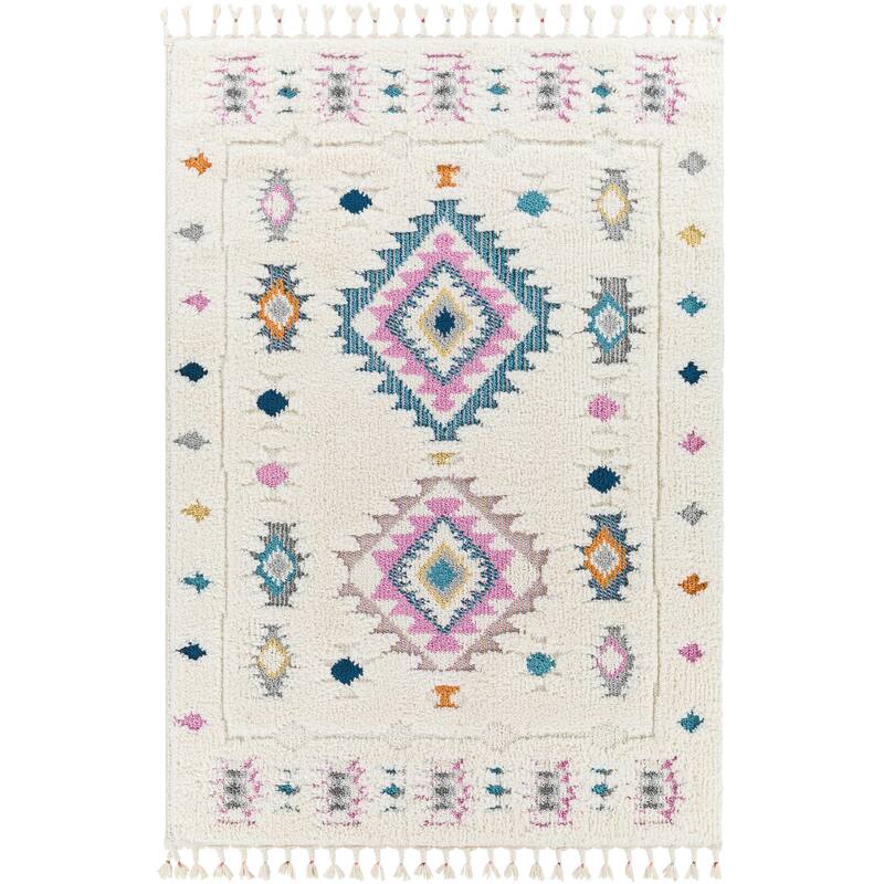 Livabliss Anokhi Bohemian Diamond Area Rug