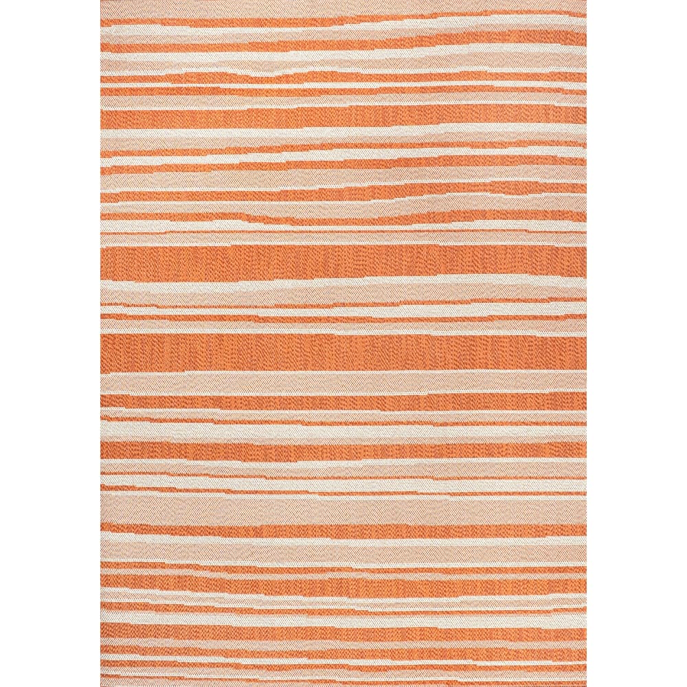 JONATHAN Y Chevron Wavy Stripe Modern Indoor/Outdoor Area Rug