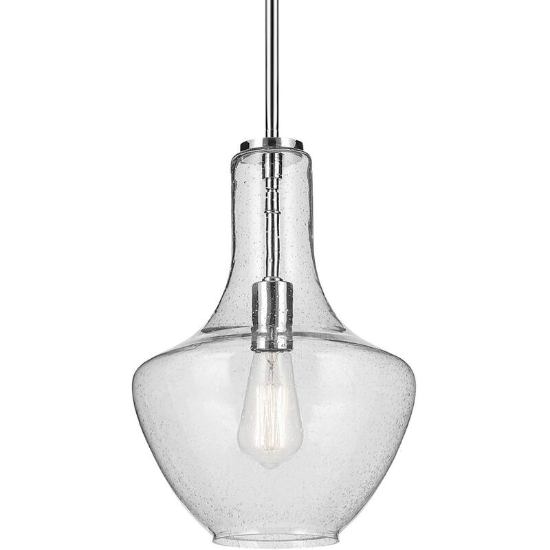 Kichler Everly Single Light 11" Wide Pendant with Clear Glass Shade