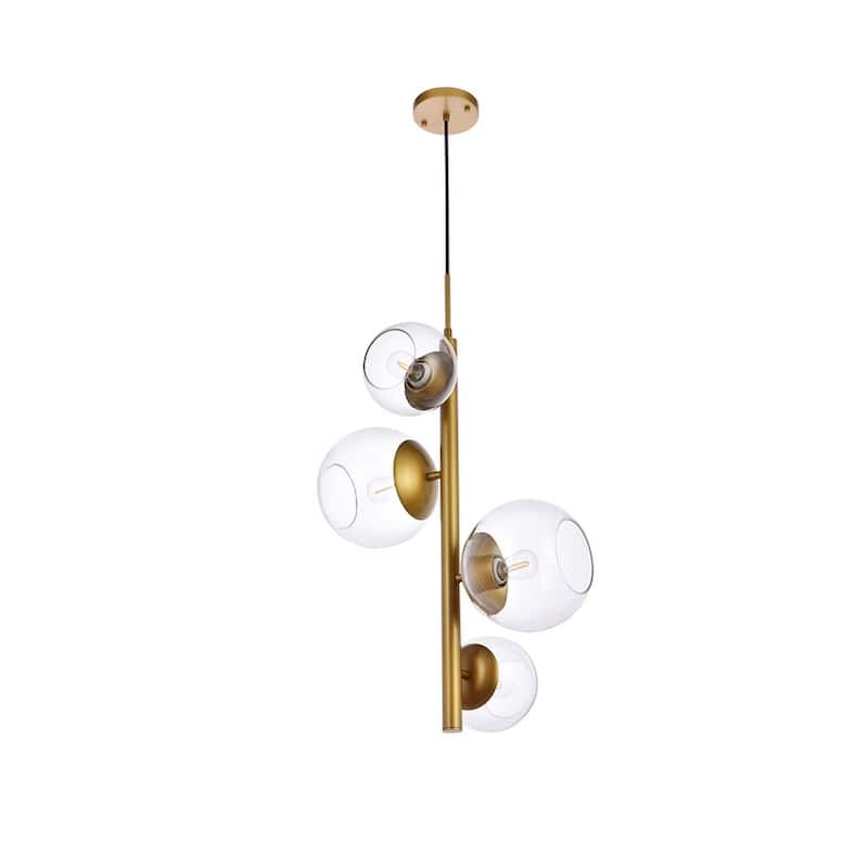 Warren 18 inch Pendant with Clear Shade - N/A