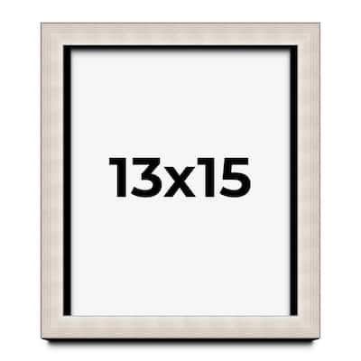 13x15 Shadow Box Frame Silver Real Wood Contemporary Shadowbox Display Frame UV Acrylic Front Acid Free Backing and Hardware