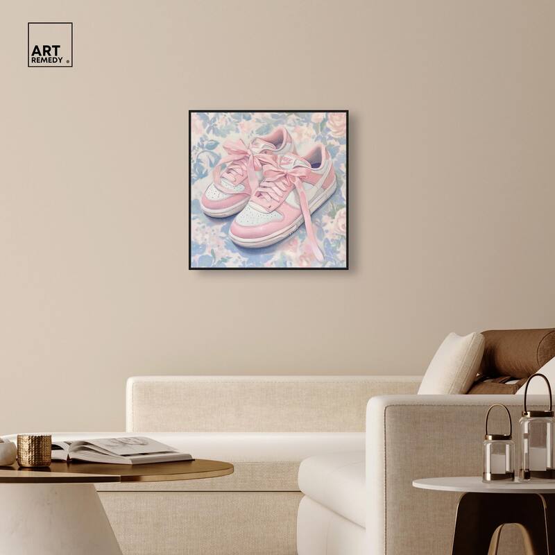 Gentle Ribbon Sneakers Canvas by Art Remedy