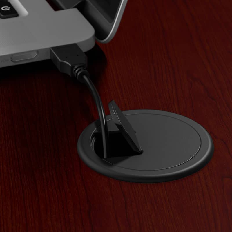 Cabot 60W Computer Desk with Hutch in Espresso Oak by Bush Furniture