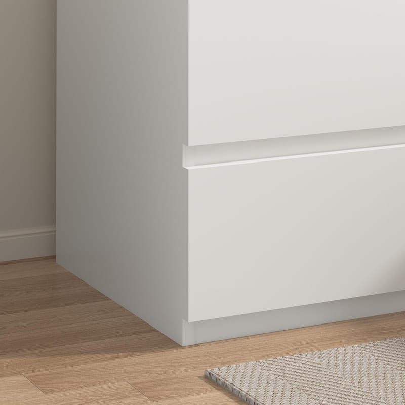 End Table with Fast USB C Charging Station, Sofa Side Table with 2 Drawers, Large Storage Modern Wood Storage Cabinet