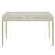 preview thumbnail 1 of 4, Uttermost 22900 48" MDF and Metal 2 Drawer Writing Desk Gold / White