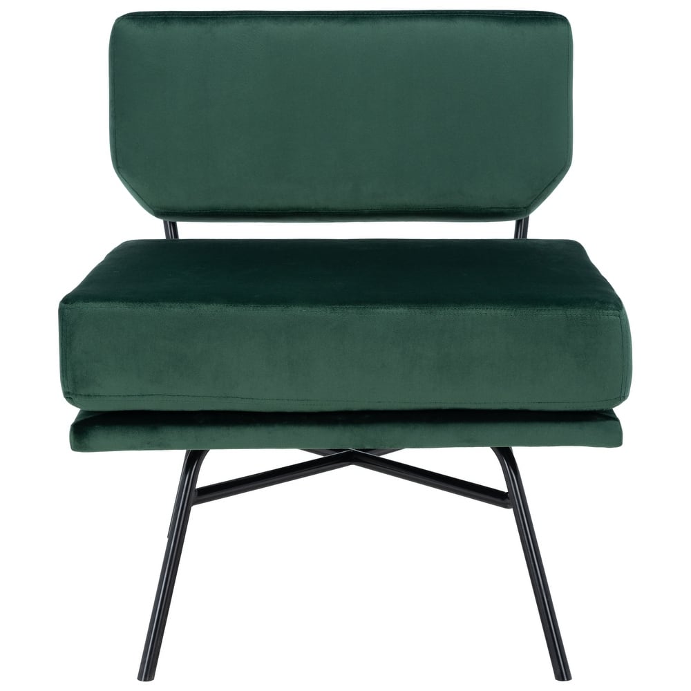 SAFAVIEH Urara Modern Cushioned Accent Chair - 25" W x 28.5" L x 29.5" H - 25Wx29Dx30H