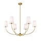 preview thumbnail 5 of 6, Shannon by Z-Lite 6 Light Chandelier in Rubbed Brass