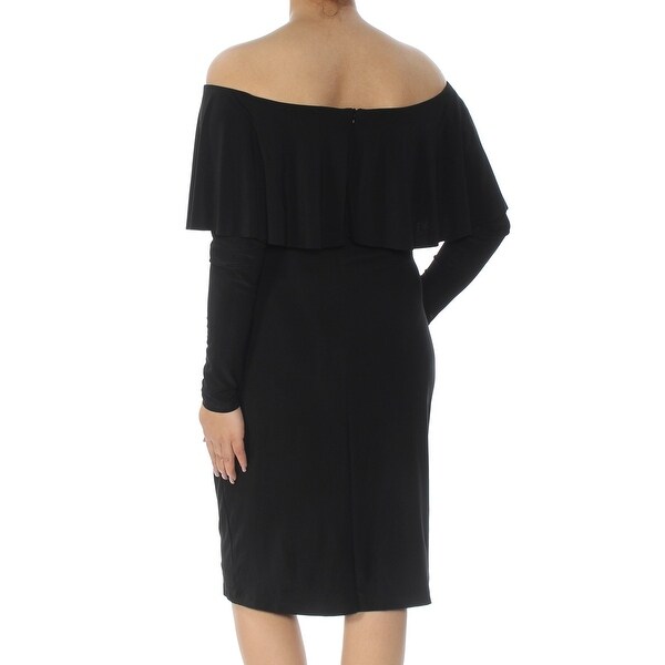 ralph lauren black long dress