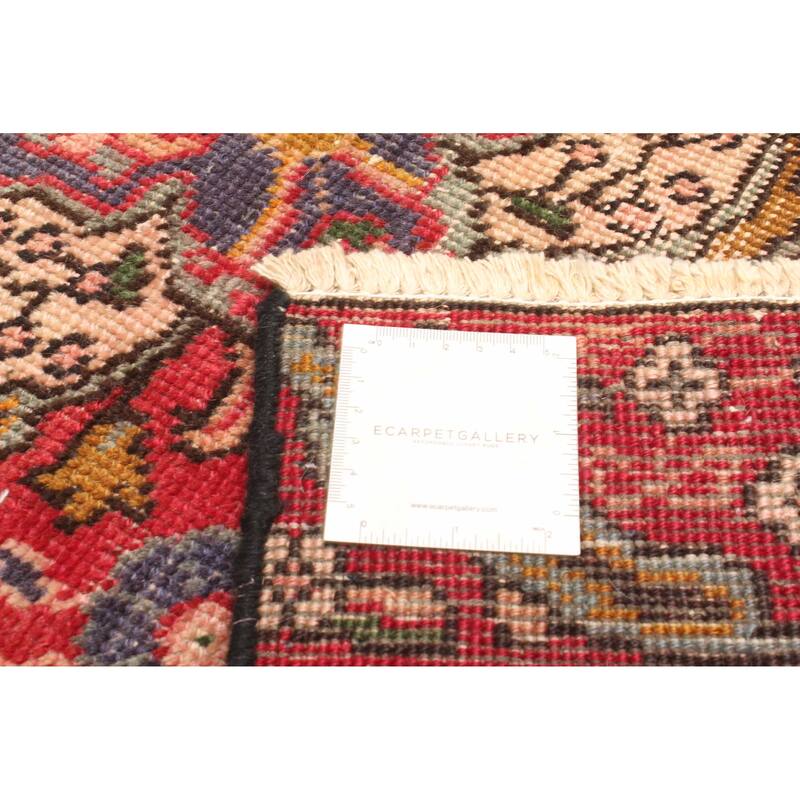 ECARPETGALLERY Hand-knotted Antalya Vintage Red Wool Rug - 4'3 x 5'8