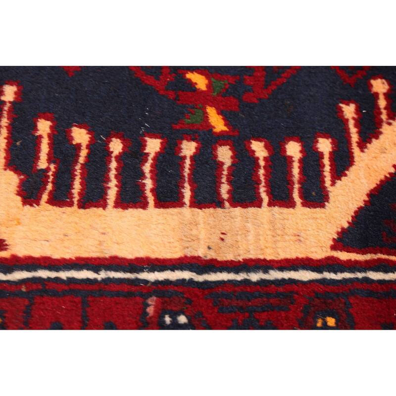 ECARPETGALLERY Hand-knotted Baluch Red Wool Rug - 3'3 x 5'7